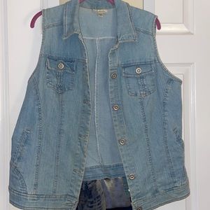 Light wash Denim Vest